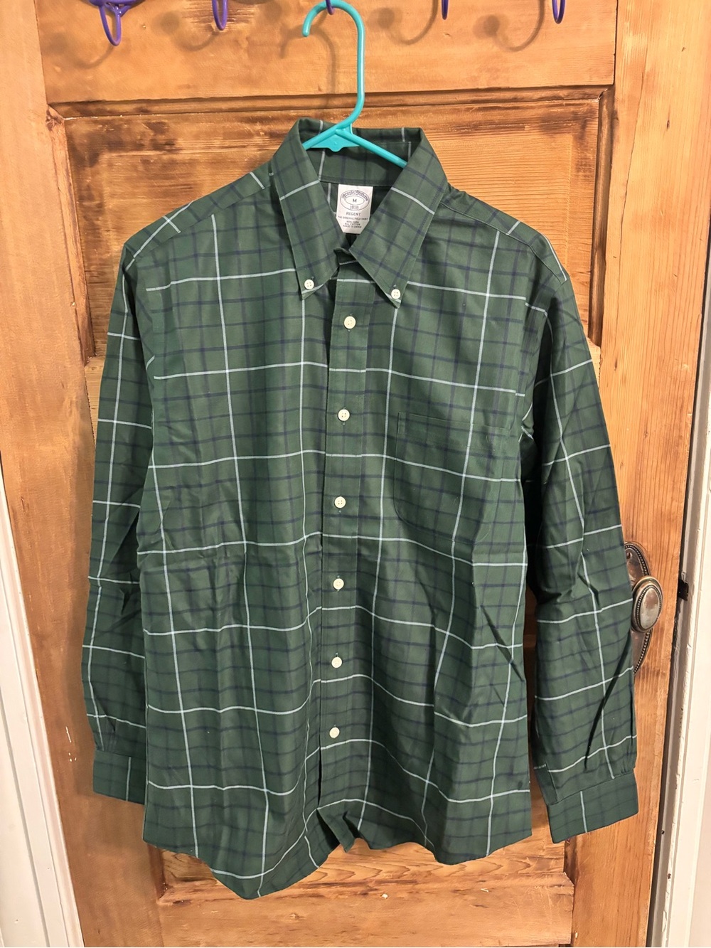 Brooks Brothers Green Plaid Button-Down Shirt